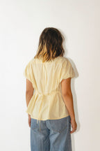 lillia keyhole button-up shirt