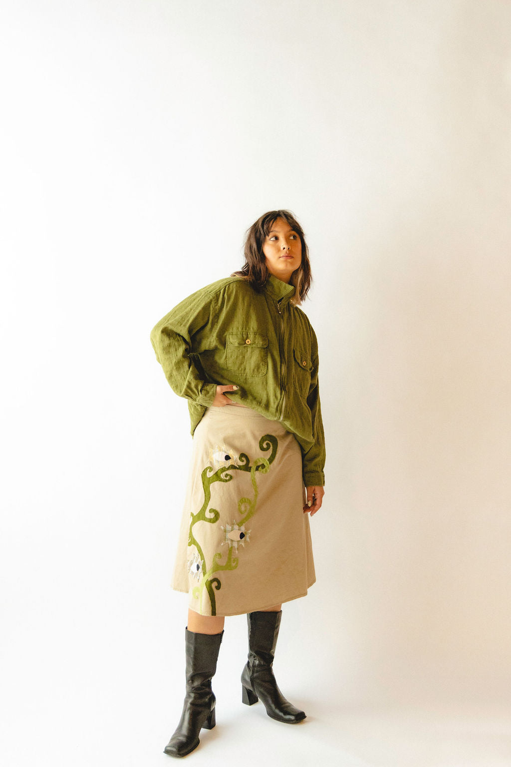 secret garden upcycled skirt