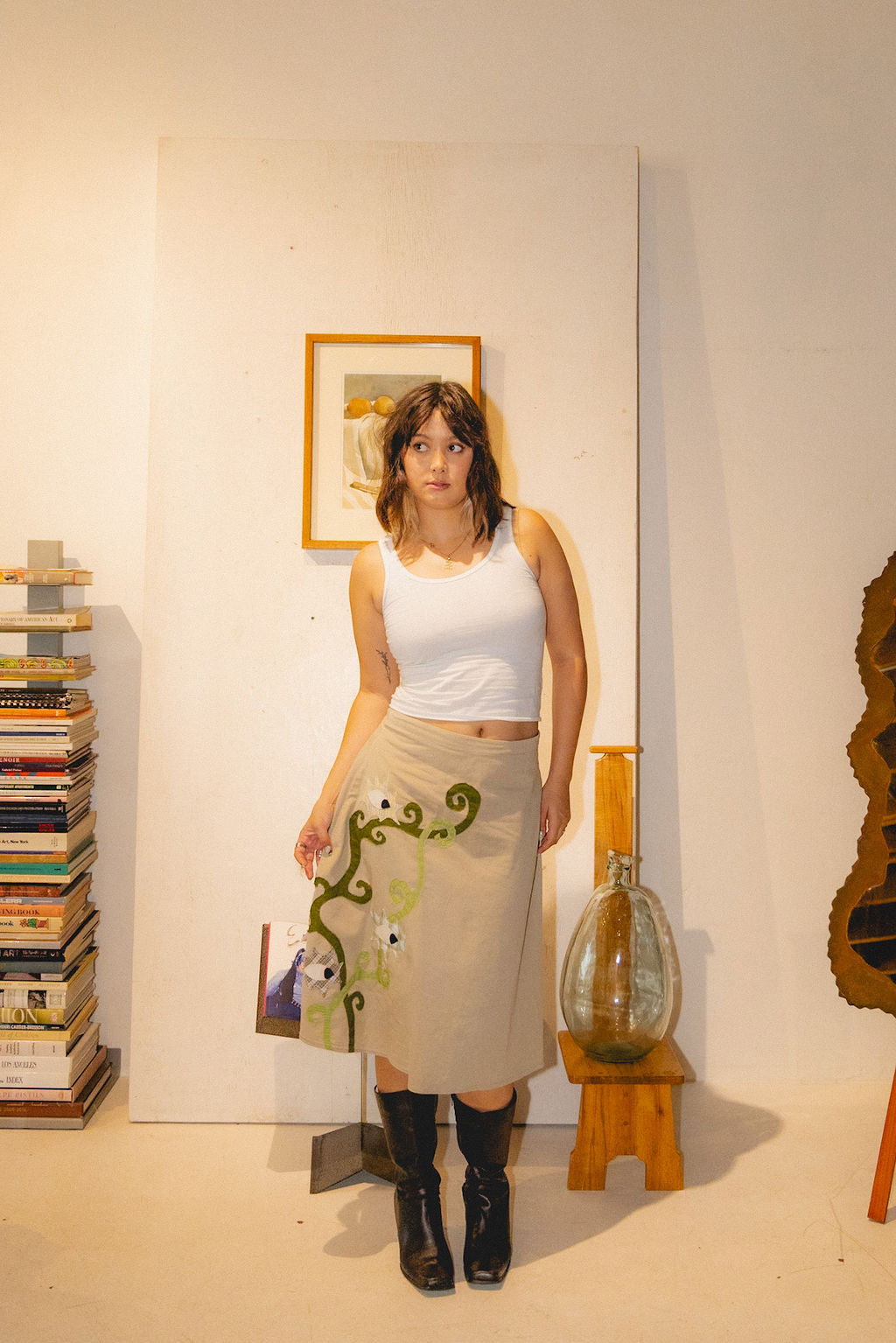 secret garden upcycled skirt