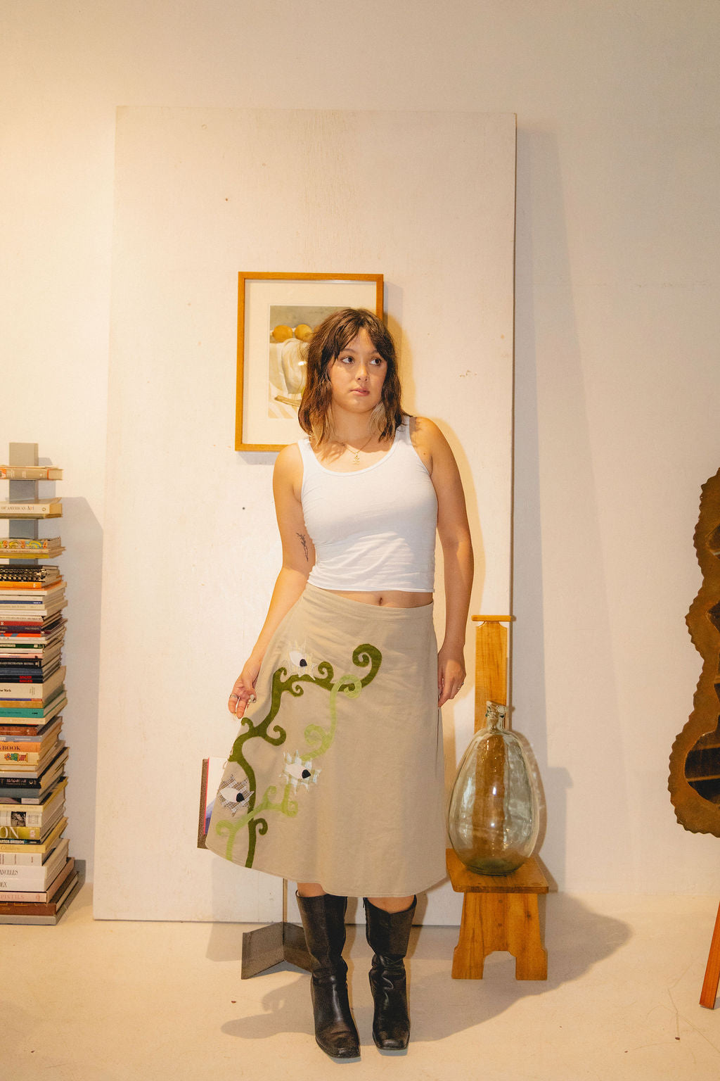 secret garden upcycled skirt
