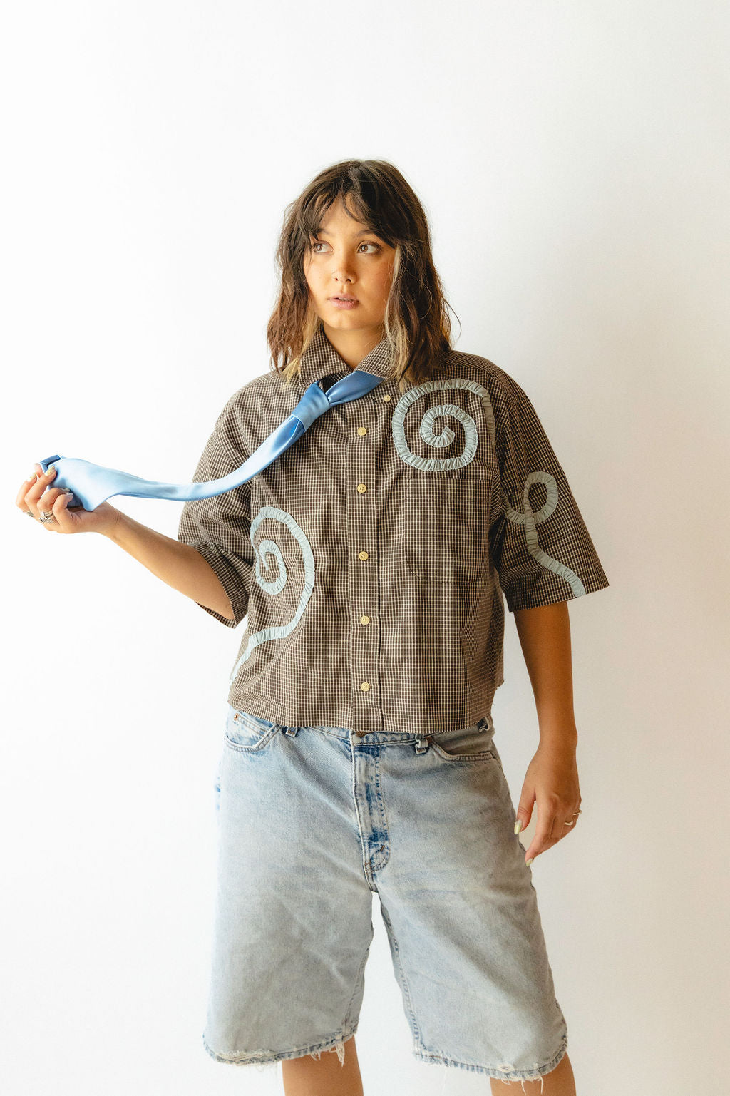 benny spiral button-up shirt