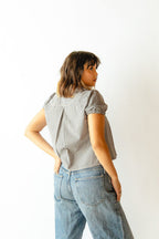babydoll peter pan collar top