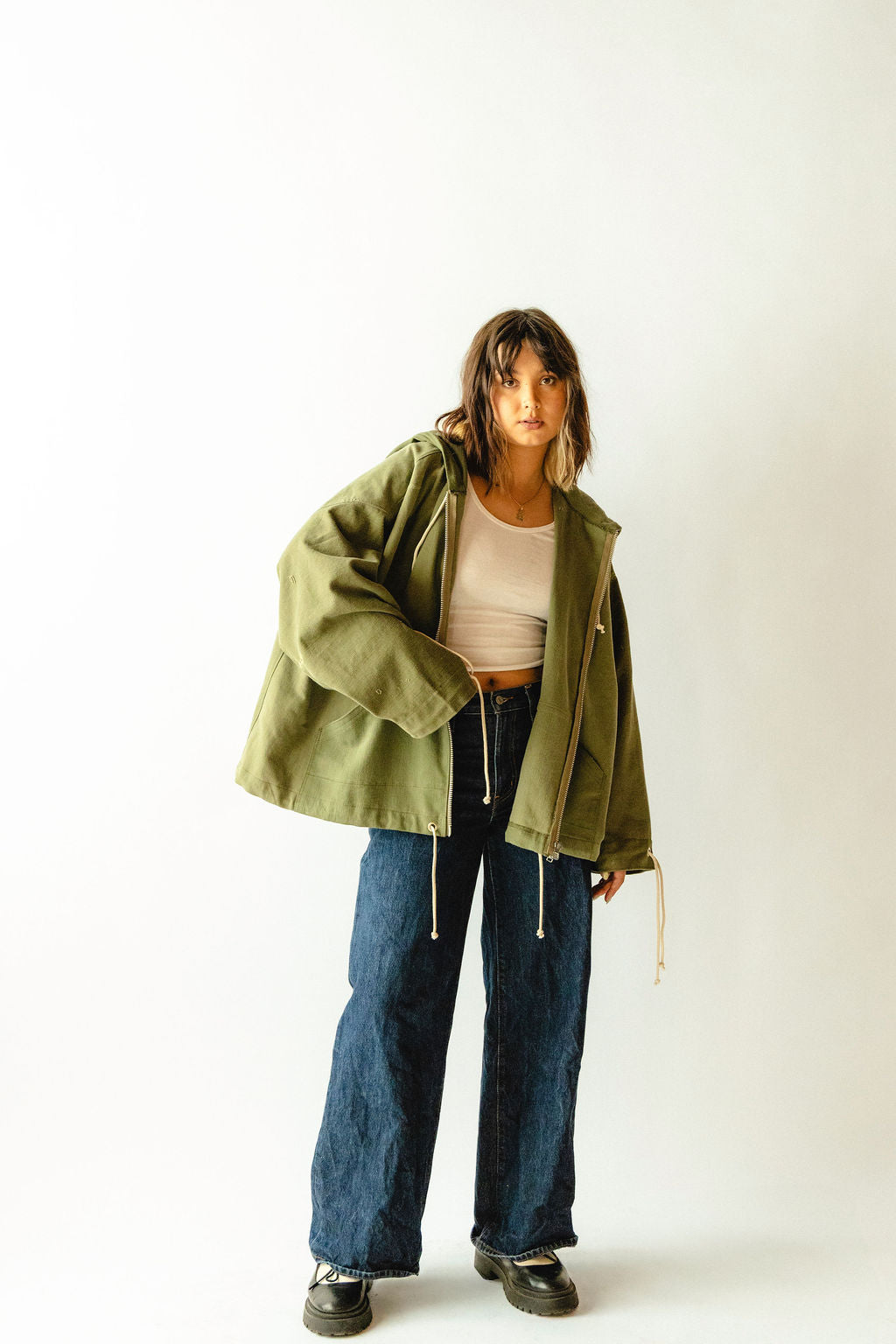doom military laundry bag jacket