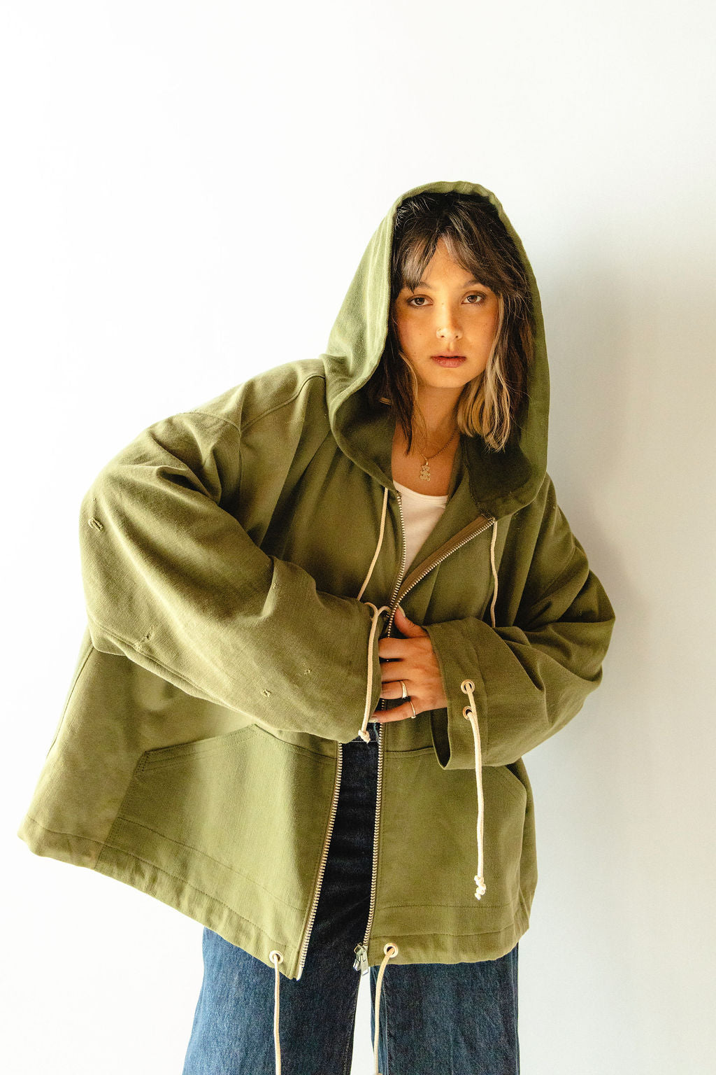 doom military laundry bag jacket