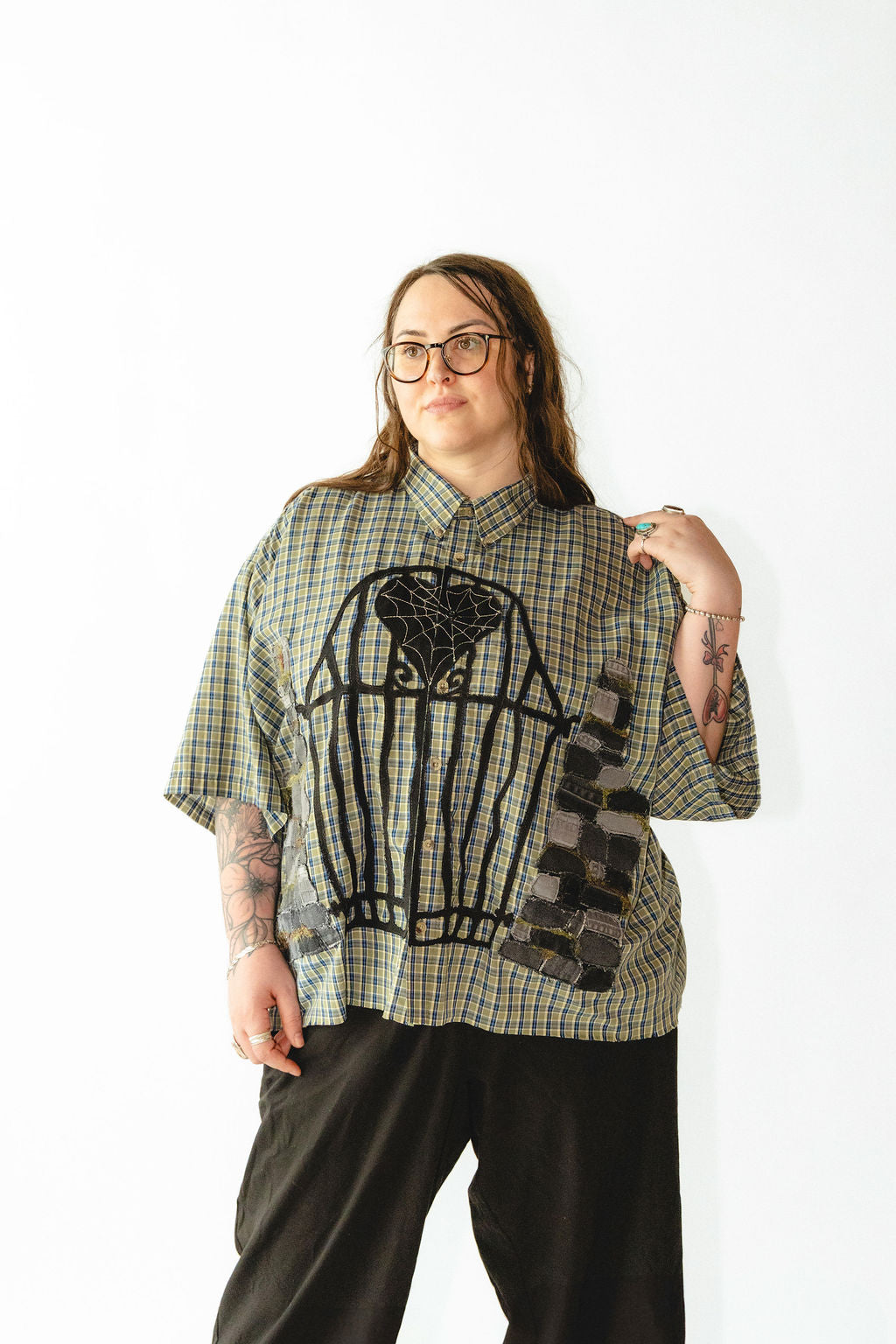 eternal graveyard button-up shirt